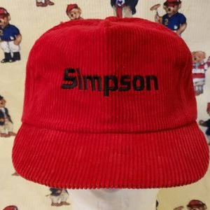 vintage simpson corduro hat
